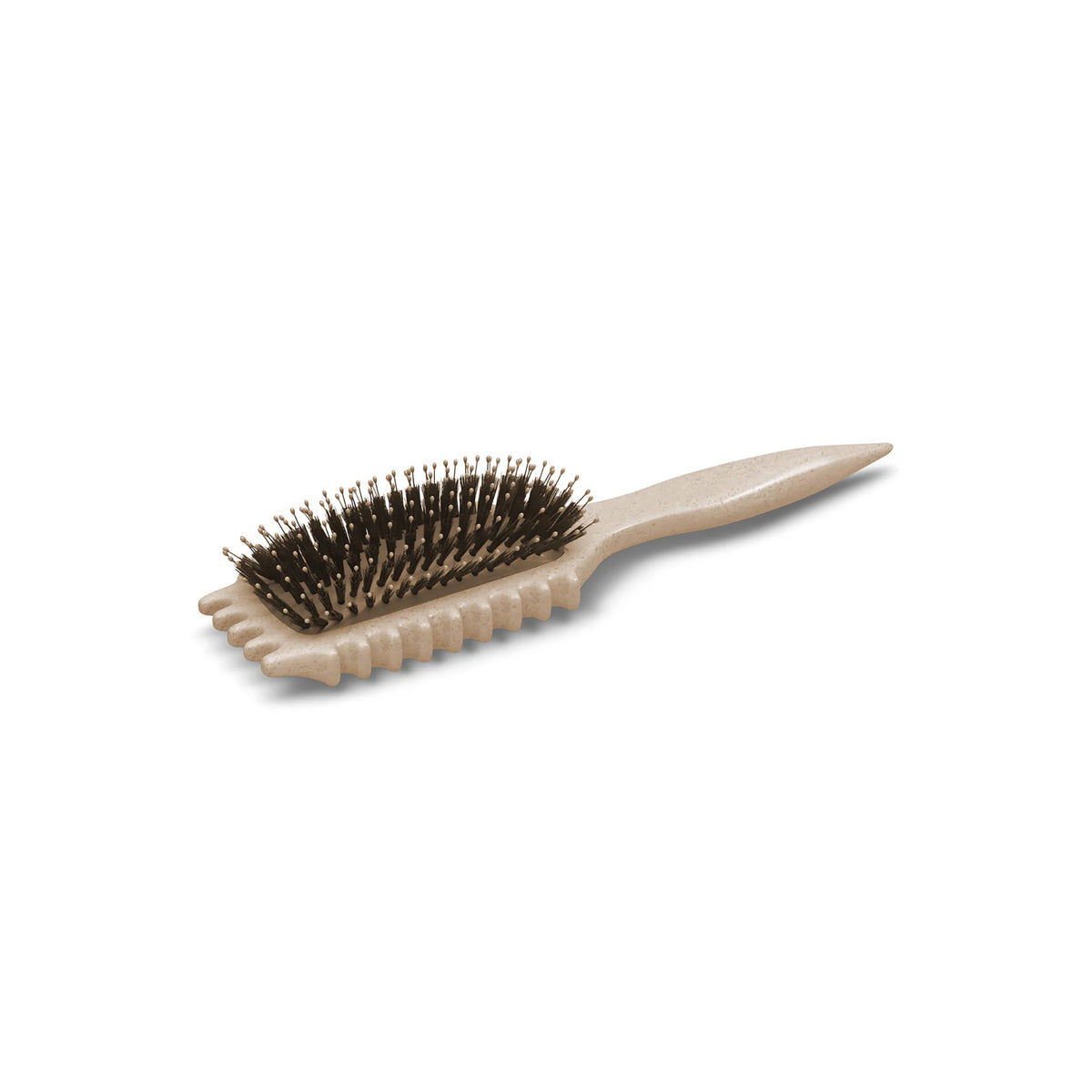 Hellbraune Bounce Curl Define EdgeLift-Bürste mit dunklen Borsten und ergonomischem Griff für präzises Haarstyling.